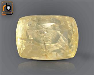 Natural Unheated & Untreated Certified Yellow Sapphire (Pokhraj) 5.56 CT. ( 89591 )